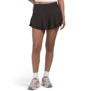 LUCKY IN LOVE Black Upf 30 Perforated Detail Vibrance Skirt